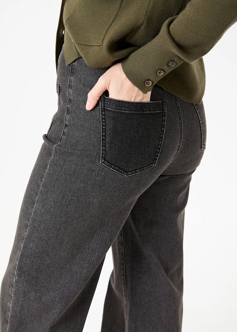 DREAMS Wide Leg Jeans Washed Black