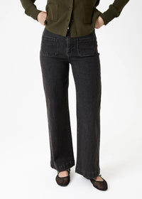 DREAMS Wide Leg Jeans Washed Black