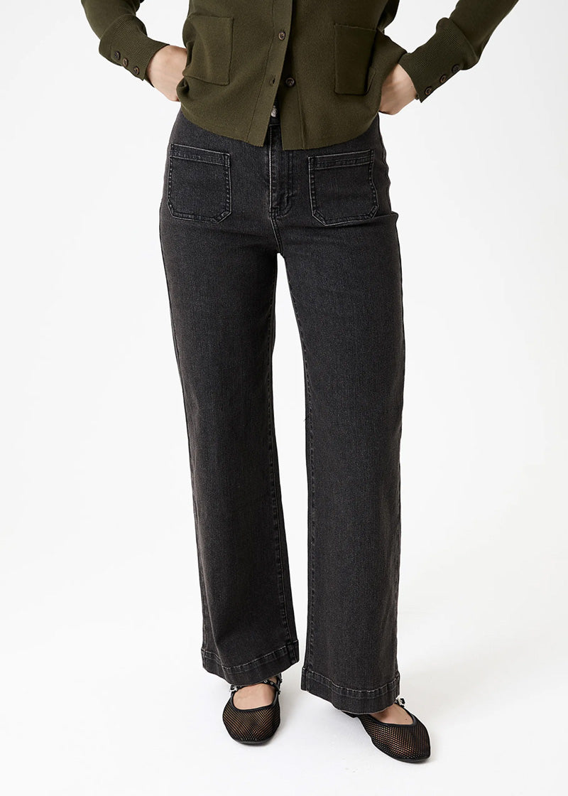 DREAMS Wide Leg Jeans Washed Black