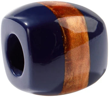 Calitaa Luxury Collection Squoval Stripe Bead Indigo/Copper