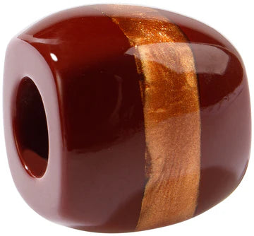 Calitaa Luxury Collection Squoval Stripe Bead Wine/Copper