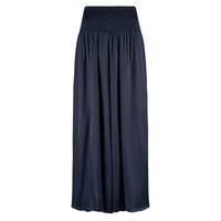 TRAFFIC PEOPLE Aurora Wide Leg Trousers Sateen Navy