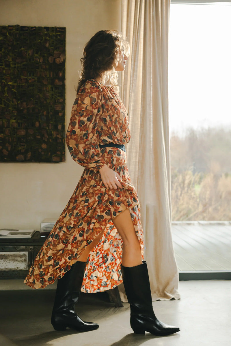 TRAFFIC PEOPLE Hera Skirt Rust/Navy
