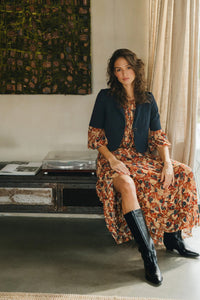 TRAFFIC PEOPLE Hera Skirt Rust/Navy