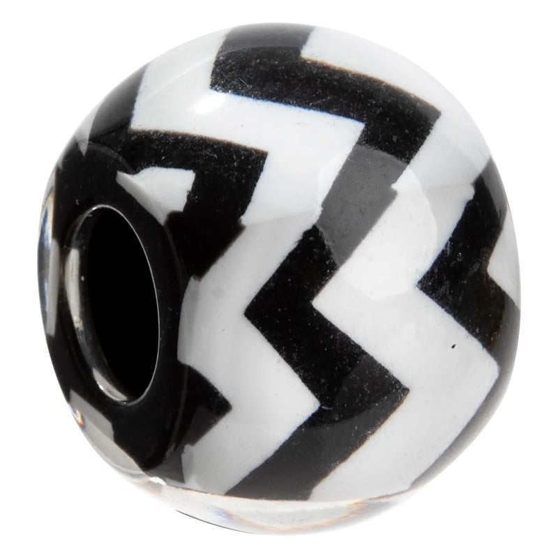 Calitaa Luxury Collection Zigzag Bead Black/White