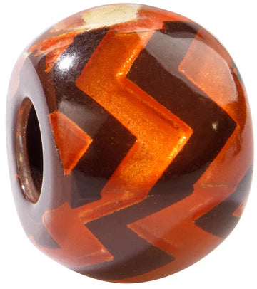 Calitaa Luxury Collection Zigzag Bead Cocoa/Orange