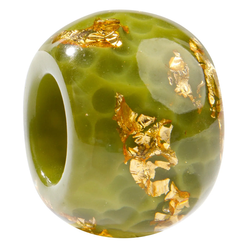 Calitaa Luxury Collection Bead Sparkle Green/Gold Leaf
