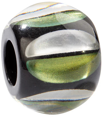 Calitaa Luxury Collection Bead Black/Green/Silver Shimmer