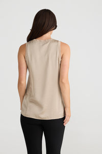 BRAVE & TRUE Celine Top Pebble