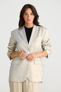 BRAVE & TRUE Astrid Blazer Champagne