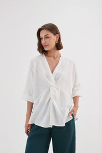 TIRELLI Twist Front Top Ivory
