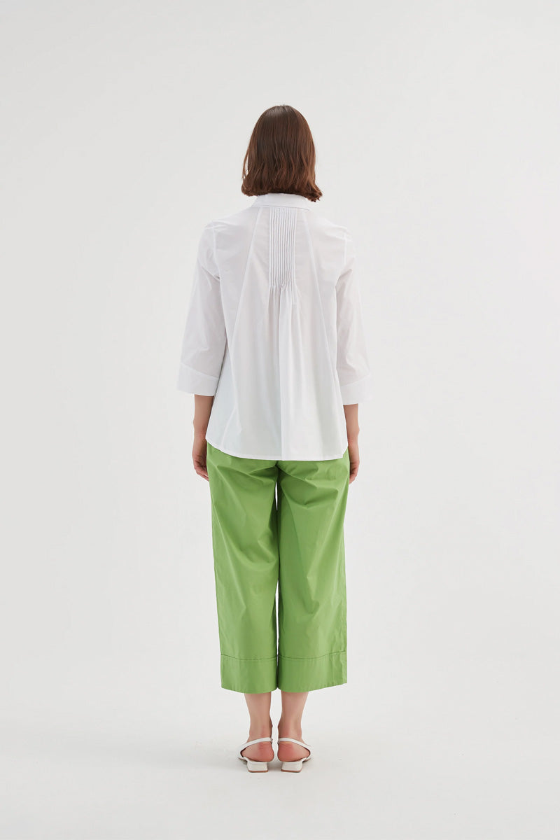TIRELLI Pin Tuck Shirt White