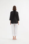 TIRELLI Pin Tuck Shirt Black