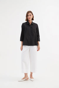 TIRELLI Pin Tuck Shirt Black