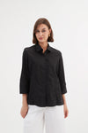 TIRELLI Pin Tuck Shirt Black