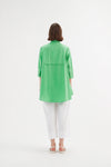 TIRELLI Tiered Front Shirt Soft Green
