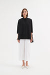 TIRELLI Tiered Front Shirt Black