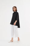 TIRELLI Tiered Front Shirt Black