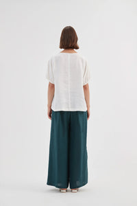 TIRELLI Bishop Sleeve Top White