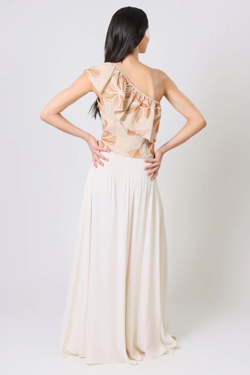TRAFFIC PEOPLE Aurora Wide Leg Trousers Cream
