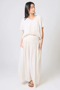 TRAFFIC PEOPLE Aurora Wide Leg Trousers Cream