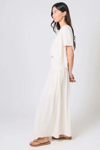 TRAFFIC PEOPLE Aurora Wide Leg Trousers Cream