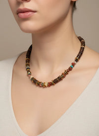 GIST Coconut & Hematite Necklace
