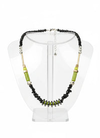 GIST Necklace Dalmatian Jasper Lime Green/Black