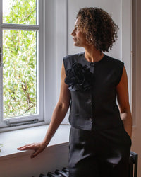 CHALK Sally Waistcoat Black SMALL