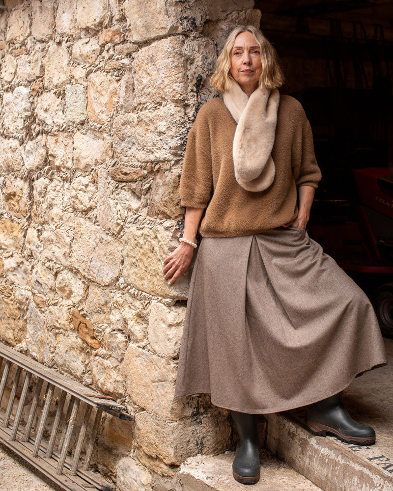 CHALK Mai Sweater Dark Tan