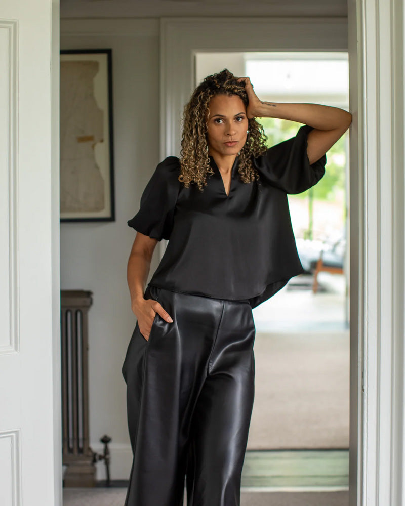 CHALK Porcha Top Black 8-12