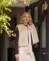 CHALK Felicity Faux Fur Gilet Bone White