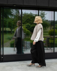 CHALK Claire Faux Fur Gilet Glacier