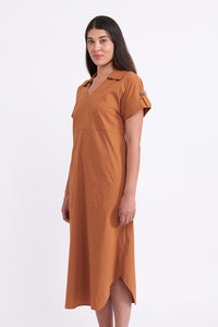 FOIL Easy Going Dress Ginger Snap