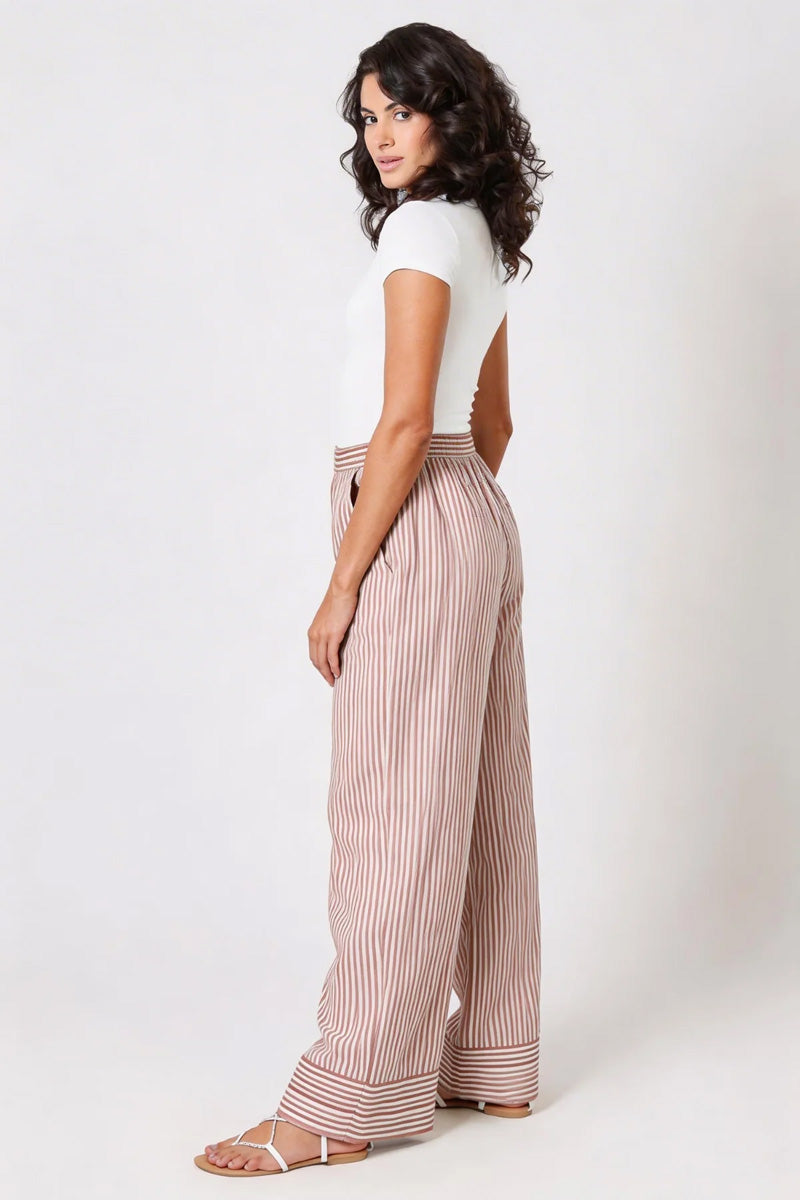 TRAFFIC PEOPLE Charlie Trousers Red Stripe