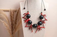 GIST Statement Necklace Red/Black