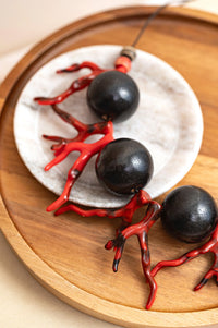 GIST Statement Necklace Red/Black