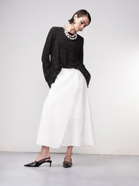 HAAKO Fine Knit Sweater-Black