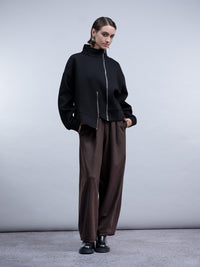 HAAKO Zip Detail Jacket Black