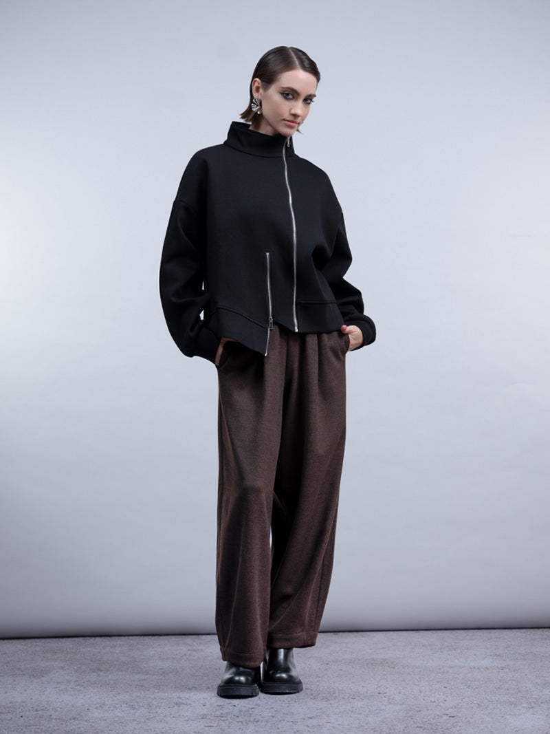 HAAKO Zip Detail Jacket Black
