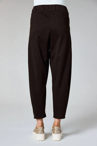 DECK Barrel Trousers Herringbone Chocolate Size 14