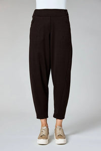 DECK Barrel Trousers Herringbone Chocolate Size 14