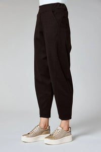 DECK Barrel Trousers Herringbone Chocolate Size 14