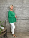 Aria Box Fit Sweater Khaki