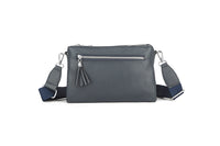 Sophie Triple Zip Handbag Navy