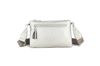 Sophie Triple Zip Handbag Metallic