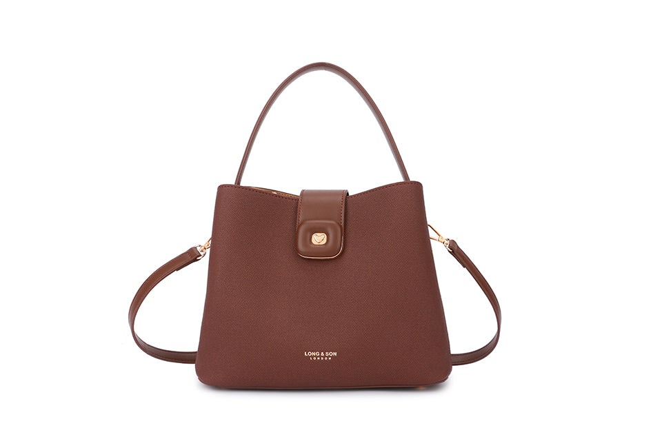 Cassy Small Tote Handbag Chocolate