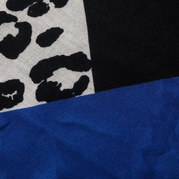Kelli Animal Print Scarf Blue