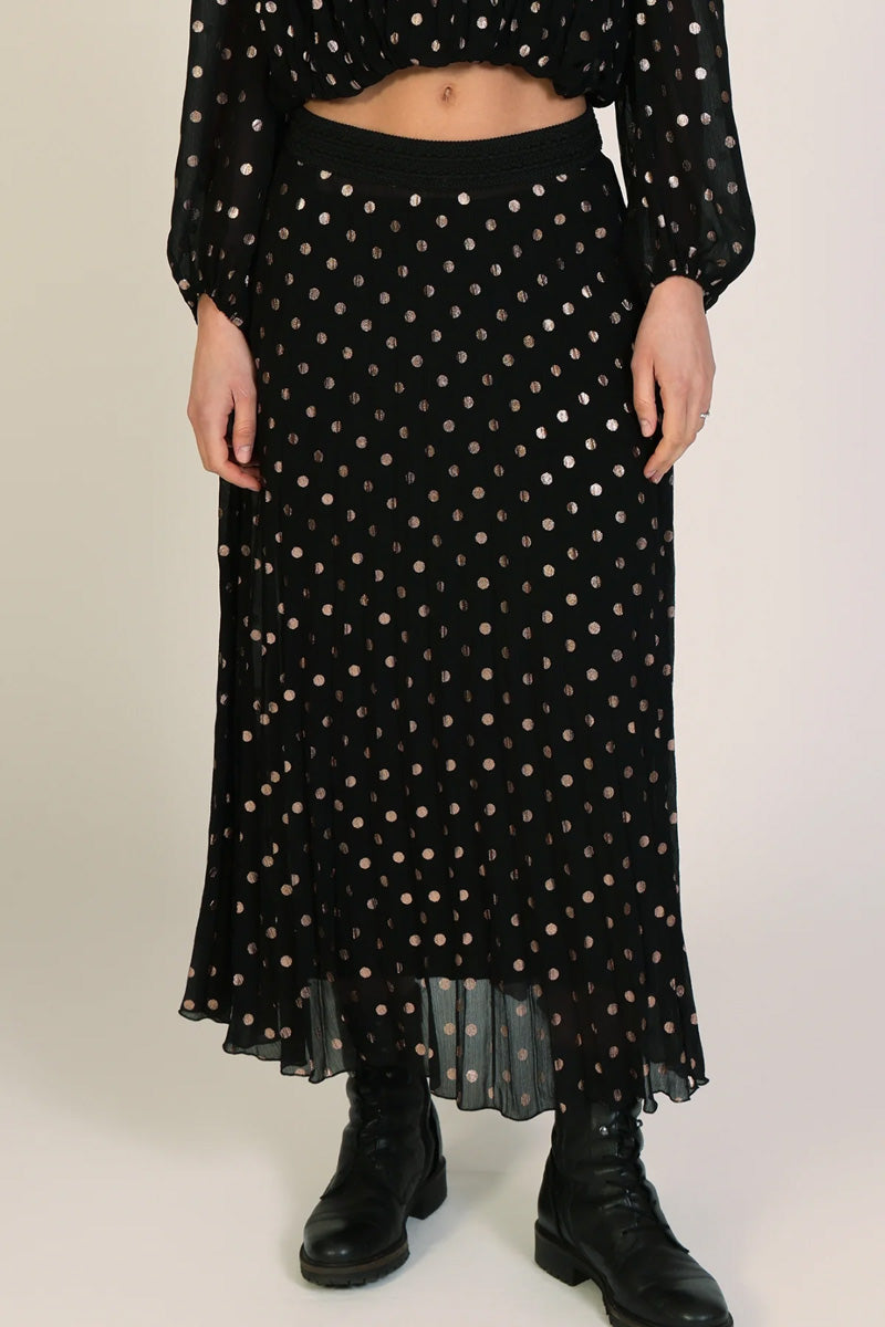TRAFFIC PEOPLE Hera Skirt Black/Gold