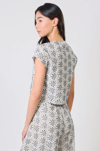 TRAFFIC PEOPLE Gatsby Top Cream/Navy